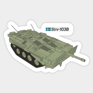 Strv-103B Swedish Main Battle Tank Sticker